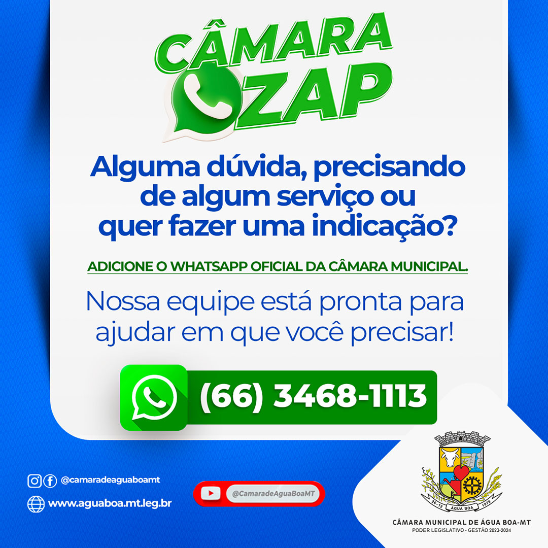 BANNER WHATSAPP DA CAMARA