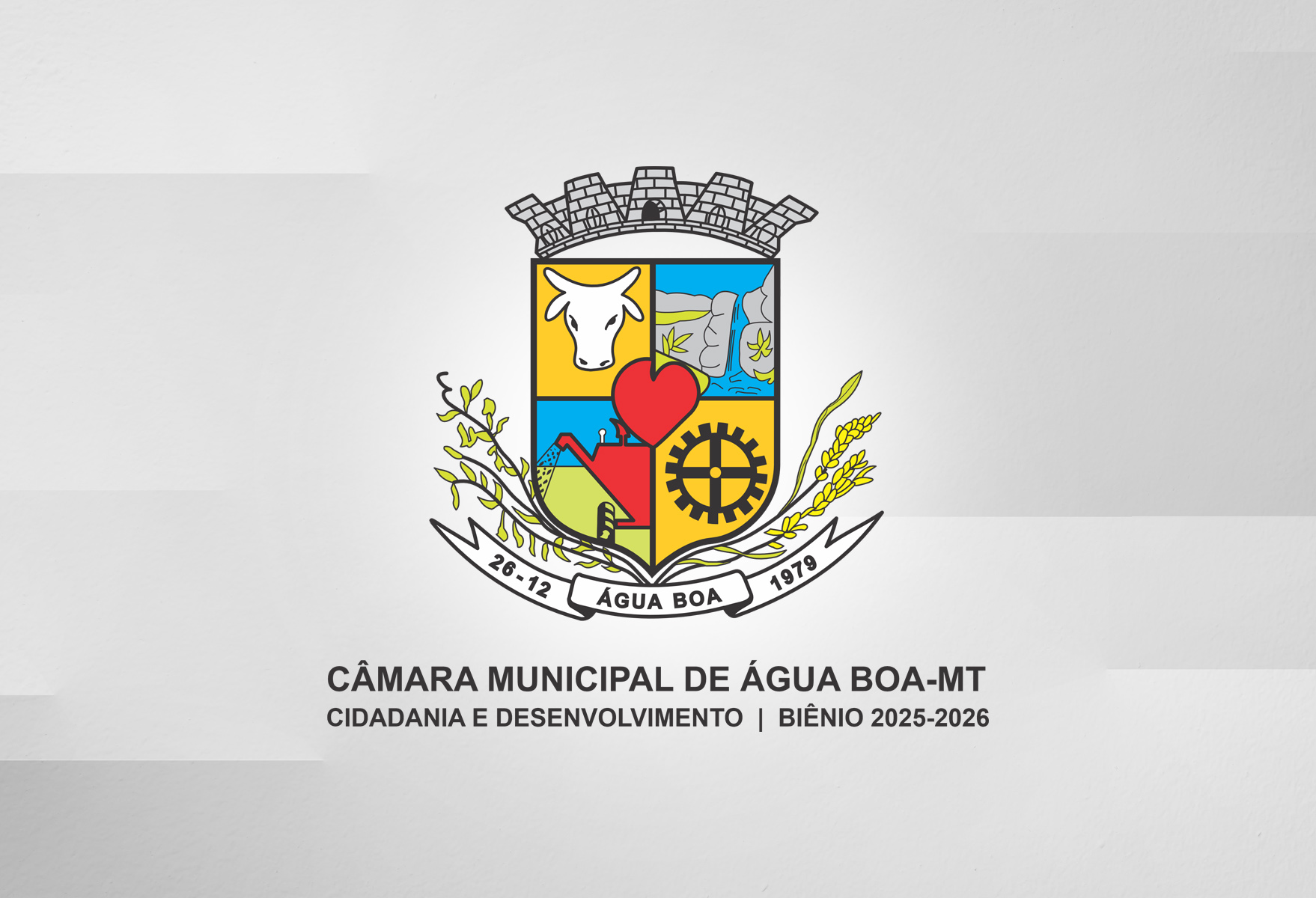 fundo com brasão