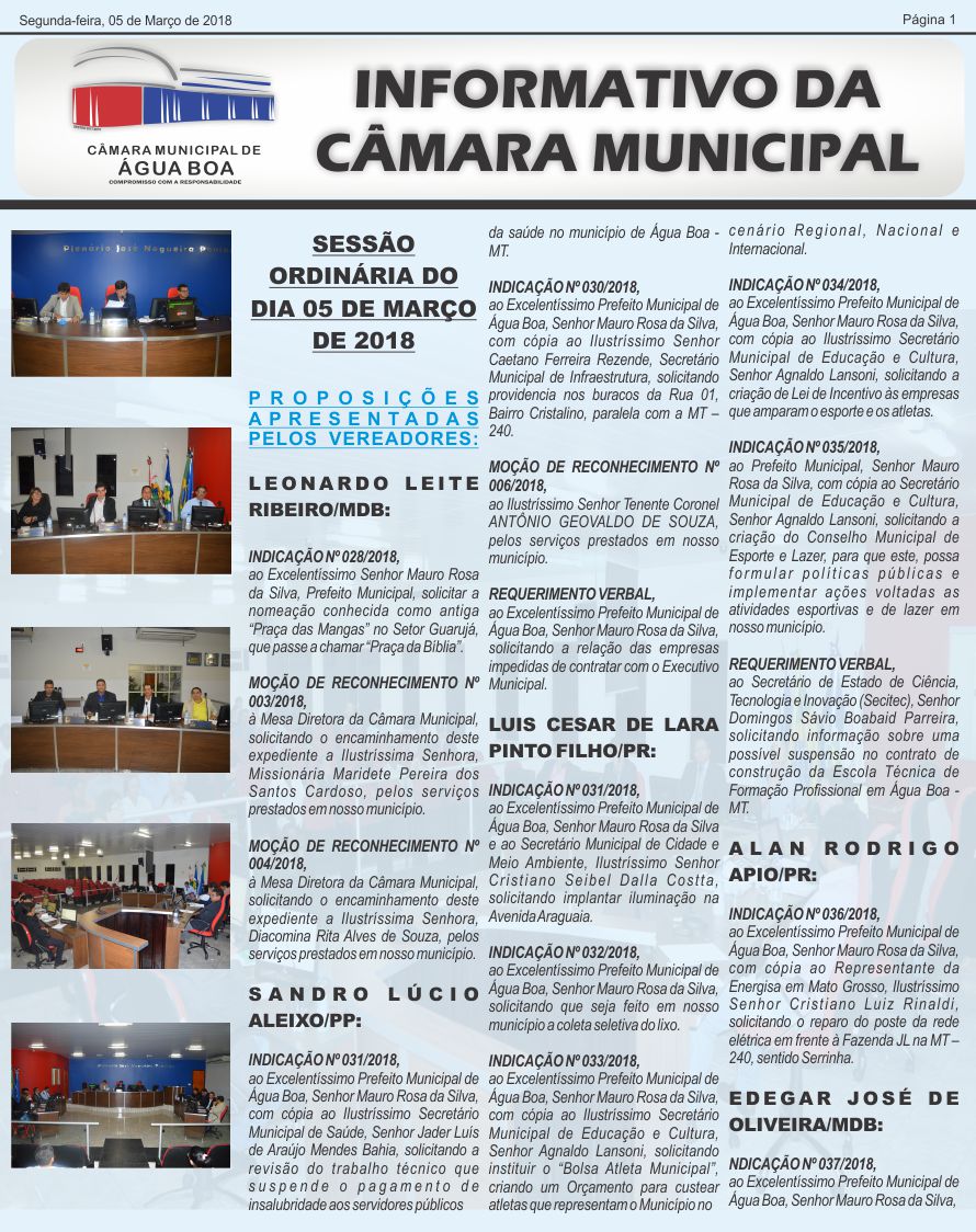 informativo 05 03 pag 1