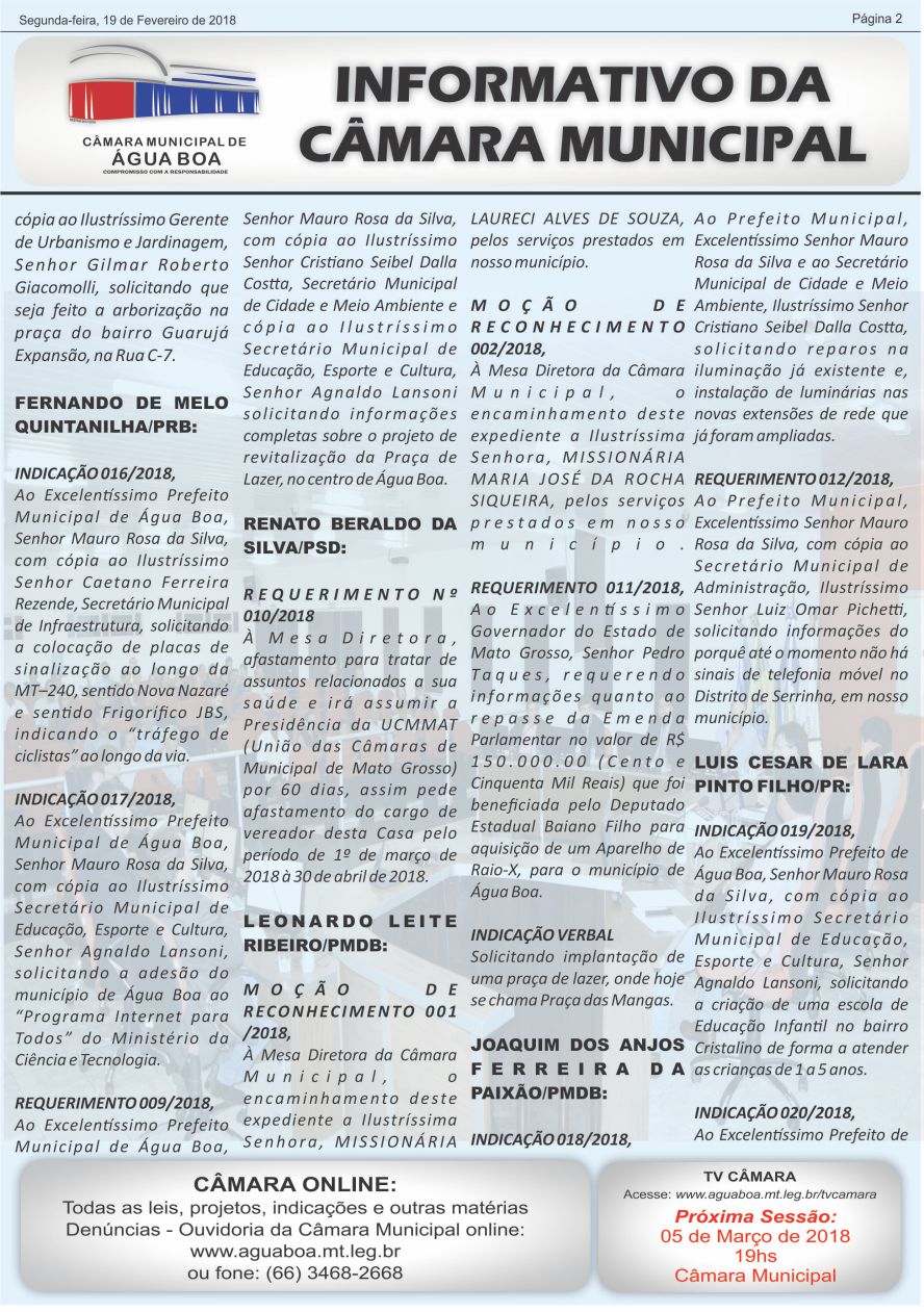 informativo 19 02 pagina 2